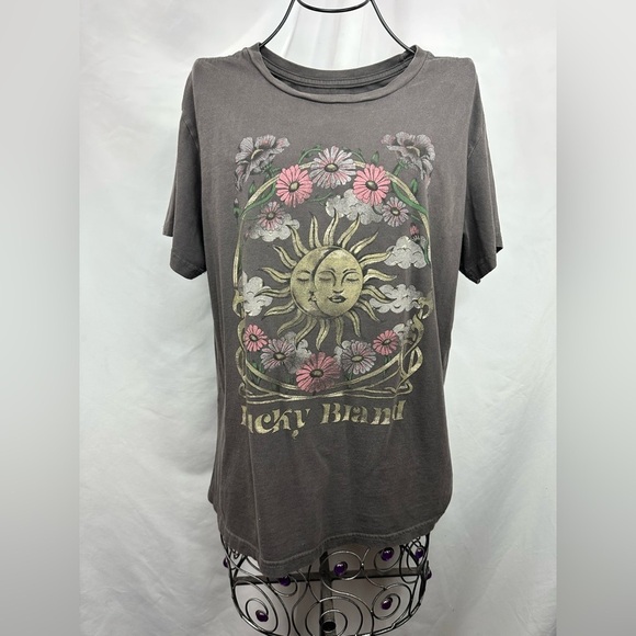 Lucky Brand Celestial frame crewneck graphic t-shirt size M - Picture 2 of 9